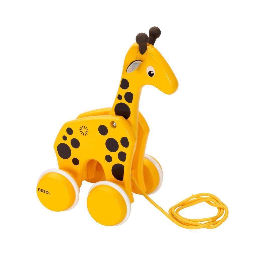 BRIO Giraffe Pull Along Toddler Toys for Ages 12 Months Up (Kids 1 Year Old)