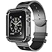i-Blason Apple Watch Case, Armband Skin Rubber Protective Case with Strap for Apple Watch/Sports Watch/2015 Edition (Black, 42 mm)