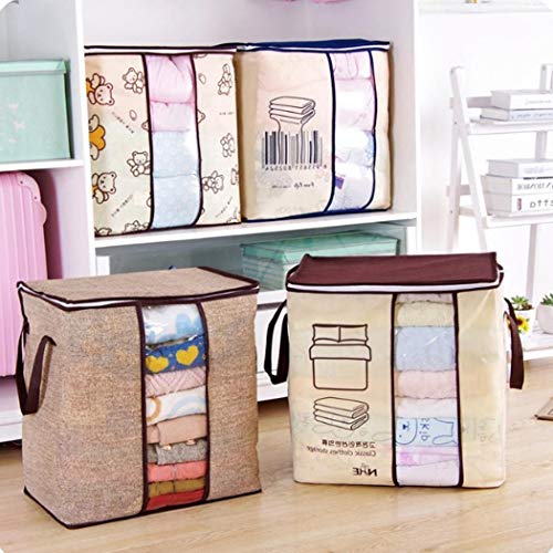 Blueis Non-woven Portable Storage Bag Pillow Duvet Cover Clothing Organizer Bag Packing Organizers - Thumbnail 5