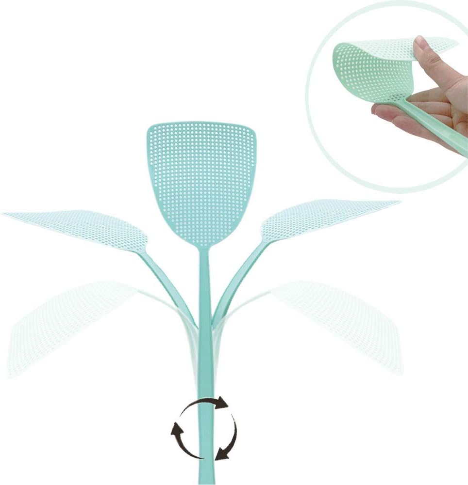 Premium 3PCS Fly Swatters, Strong Flexible Long Fly Swatter Pack, 17.5 Inches Handle Fly Swatter/ Fly Swatters for Indoor/Outdoor/Classroom/Office( 3colors): Garden & Outdoor
