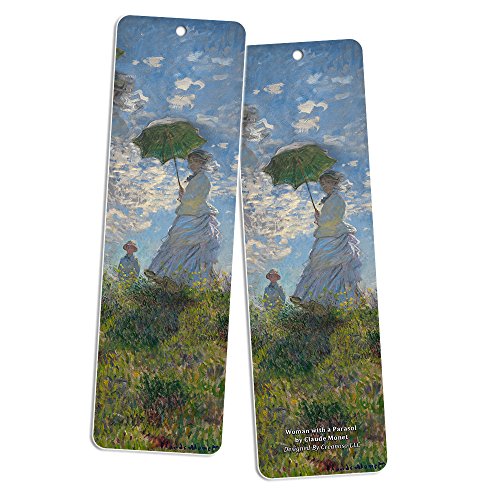 image for Creanoso Claude Monet Bookmarks (60-Pack) - Famous Paintings Water Lil