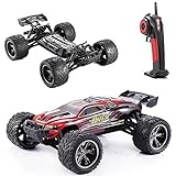 GPTOYS RC Cars S912 LUCTAN 33MPH 1/12 Scale Electric Monster Hobby Truck With Waterproof Electronics, Remote Control Off Road Red Truggy Toys