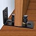 HIIMIEI Barn Door Floor Guides 2 Pack, Heavy Duty Sliding Barn Door Floor Guide Stay Roller Guide Flush to Floor