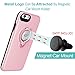 iPhone 6 Case with Ring Kickstand by ICONFLANG, 360 Degree Rotating Ring Grip Case for iPhone 6 Dual Layer Shockproof Impact Protection Apple iPhone 6 Case Compatible with Magnetic Car Mount- Pink