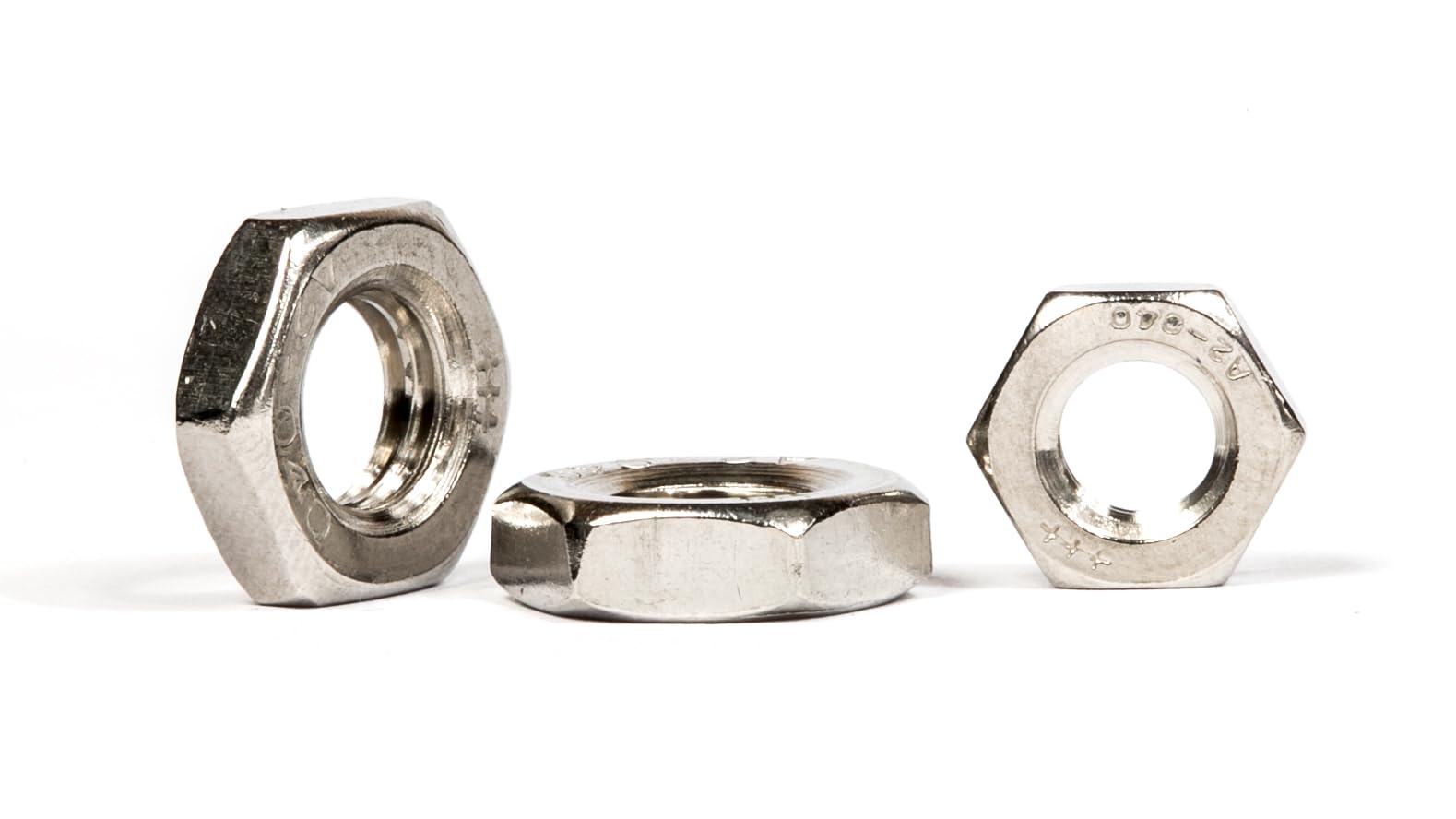 M12 (12mm) Half/Thin Hexagon Nuts For Screws And Bolts A2 Stainless Steel DIN 439 (Pack of 10) A09B/1