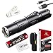 SKYBEN Klarus XT2CR 1600 Lumens CREE XHP35 HD E4 LED Multi-Mode Dual-Switch USB Rechargeable Tactical Flashlight, with 1 x 18650 Battery, Charging Cable,Holster,O-Ring USB Light and Battery Case