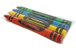 Lucky Art Crayonology 20 Sets of 4 Packs (80 count) Standard Size Crayons - Mini Crayon Packs Non-Toxic for Kids Party Favors, School Supplies for Teachers & Travel Crayons