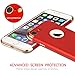 iPhone 7 Case, VANSIN 3 In 1 Ultra Thin and Slim Hard Case Coated Non Slip Matte Surface with Electroplate Frame for Apple iPhone 7 (4.7'')(2016) -- Red