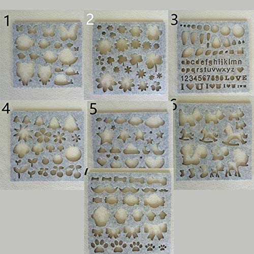Maslin Felting Making Tools DIY Applique Molds Craft Sewing Accessories Needle Felting Wool Felt Shapes Mold 7 Pcs DIY Package - (Color: 7pcs) - Thumbnail 7