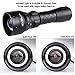 EVOLVA FUTURE TECHNOLOGY T38 IR 38mm Lens Infrared Flashlight Light Night Vision Torch - Infrared Light is Invisible to Human Eyes - to be Used with Night Vision Devices