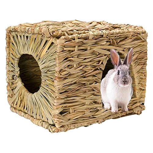 Tfwadmx Rabbit Grass House, Extra Large Natural Hand Woven Seagrass