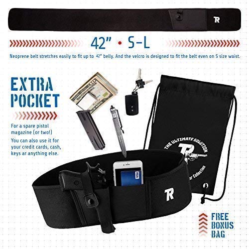 tommy raz Belly Band Concealed Carry IWB Holster, Neoprene Elastic