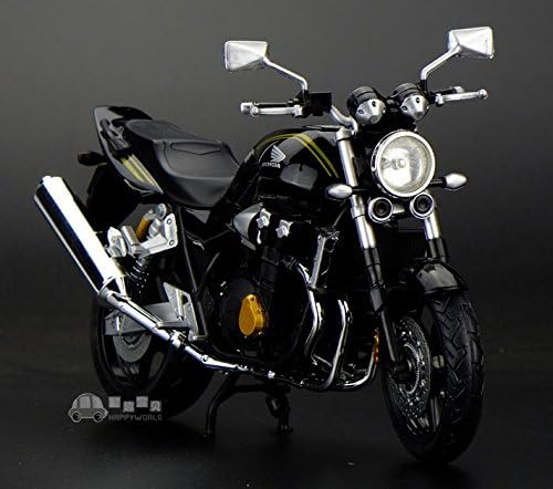 1/12 Scale Motorcycle Model Toys Honda CB1300SF Super Motor Diecast Metal Motrocycle Model Toy for Gift (Black)