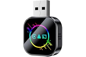 Jalzdieod Wireless Carplay 3 In1 Smart Carplay Mirror Link Android Auto USB Dongle Adapter Wired Carplay to Wireless Plug and