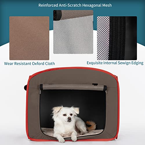 Petsfit Portable Dog Crates for Medium Dogs, Travel Dog Crate with Soft