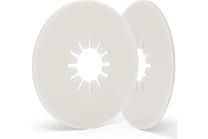 Zihvfzu 2-Pack 10" Fifth Wheel Hitch Lube Plates - 3/16" Thick Black RV Camper Trailer Grease-Free Discs - Heavy Duty Replacement for 5th Wheel Safety Kit Accessories (Fits Most Trailers)