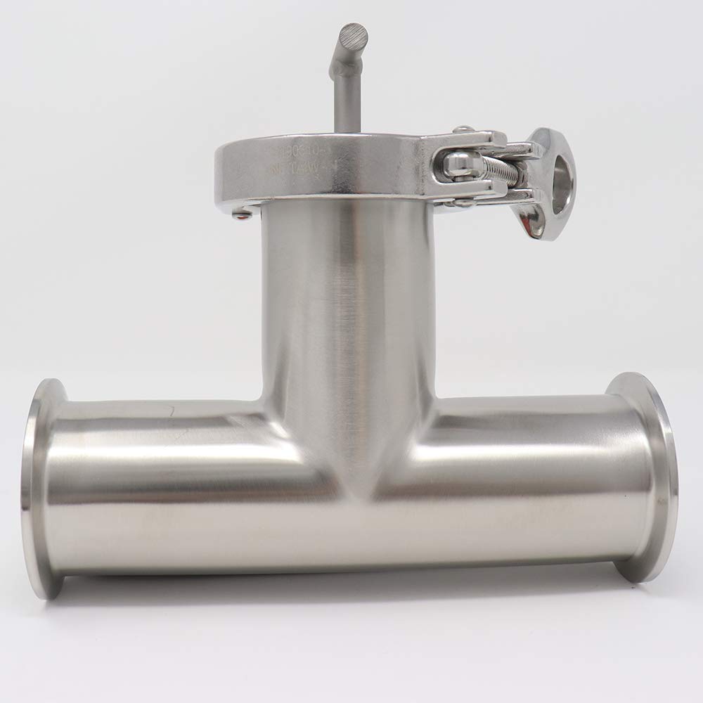 SaniMatic TeeLine Strainer, 2.0" Connection Size, 1/4" Perforated Industrial