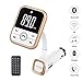 FM Transmitter Wireless Bluetooth FM Transmitter Car Kit Radio Receiver with 5V/2.1A USB Charger Output Support USB Flash Driver and Micro SD Card AUX Output and Input