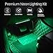 EXPERTBEAM Interior Car Lights, interior footwell lighting kits, 8 colours 4 pcs 48 LED Multi Color Car LED Strip Lights, New App Control Under Dash Lighting Kit DC 12V