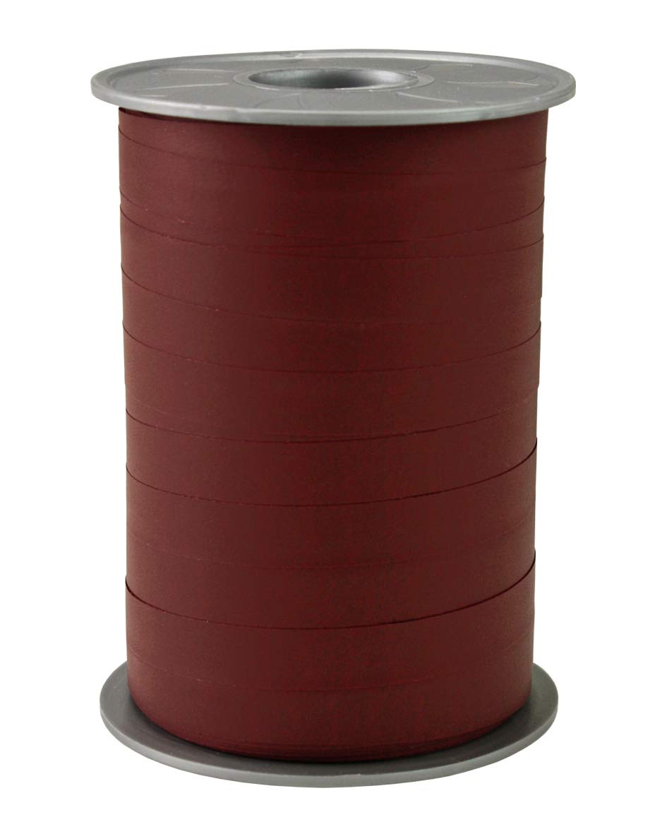 C.E Pattberg Gift Ribbon - bordeaux Matt, 200 m Ribbon In Paperlook For Wrapping Gifts, 10 mm Width, Create Beautiful Floral And Baby Shower Decorations, Pastel Balloon Ribbons - For Every Occasion