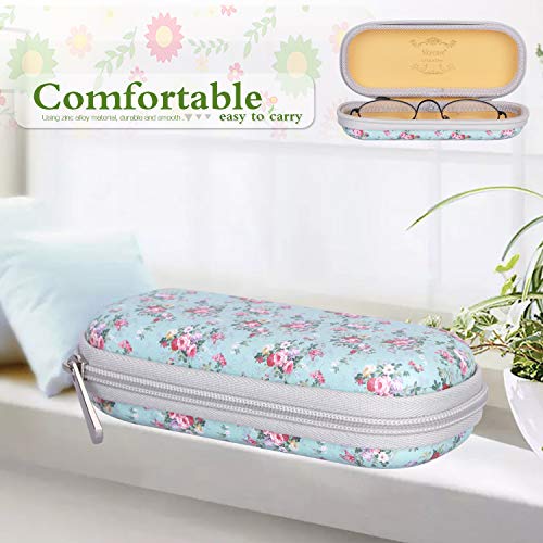 Skycase Eyeglasses Case Holder for Women, Floral 27, Small Size
