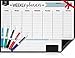 Magnetic Dry Erase Weekly Calendar Set by Easy Offix - 17x12