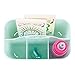 mDesign Small Plastic Nursery Storage Caddy Tote - Divided Bin with Handle for Baby/Kids - Hold Bottles, Spoons, Bibs, Pacifiers, Diapers, Wipes, Baby Lotion - Lumiere Collection - Mint Green