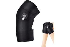 Heated Knee Brace, Heating Pad for Knee, Electric Heating Pad, Rechargeable Bandage, Knee Warmer, Knee Warmer, 3 Levels, Ther