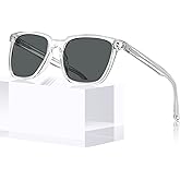 CARFIA Retro Acetate Polarized Sunglasses for Men UV400 Protection Driving Outdoor Anti-Glare Sun Glasses CA5354WS