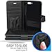 Fire Phone Case, BUDDIBOX [Wallet Case] Premium PU Leather Wallet Case with [Kickstand] Card Holder and ID Slot for Amazon Fire Phone, (Black)