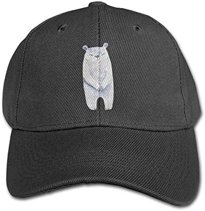 Tru56tyr Angry Polar Bear Movement Hats Adjustable Snapback Black
