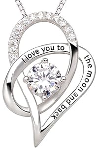 I Love You to The Moon and Back Pendant Necklace