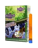 Juicy Hemp Wraps Grapes Gone Wild (25 Packs, 2 Wraps Per Pack) Includes Display Box and Roll With Us Doobtube (Juicy Jay's)