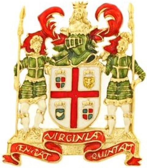 Daralis Virginia Coat of Arms Brooch