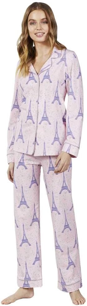 BedHead Women's Long Sleeve Classic Notch Collar Pajama Set