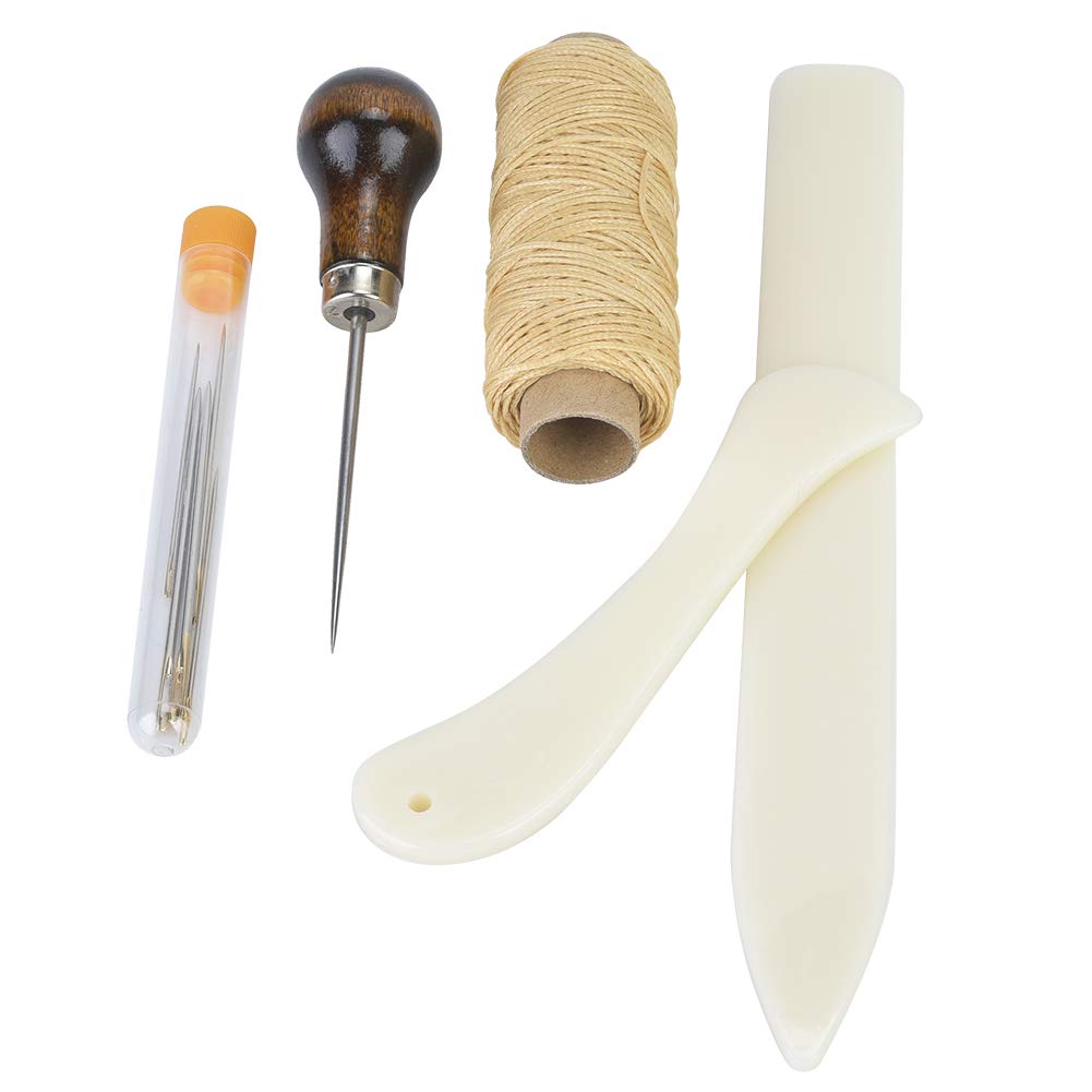 TOPINCN Leather Working Tools Kit, Practical Leather DIY Craft Stitching Poking Needle Sewing Working Hand Tool Kit for Hand Sewing DIY