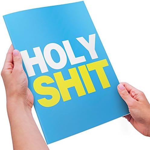 Funny Birthday Card Adult Humor - For Him or Her - XL Size - " HOLY SHIT - IT'S YOUR BIRTHDAY "