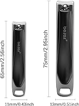 BEZOX Sturdy Nail Clipper Set Stainless Steel Ergonomic Ultra Sharp 2 in 1 view 7