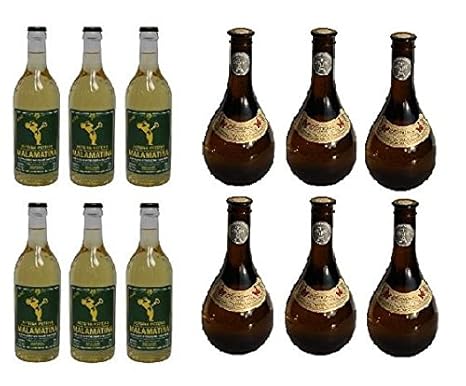 12x 500 ml beliebter Retsina aus Griechenland Malamatina & Kechribari im Set geharzter Weißwein 11,5 % Spar Set 12 Flaschen W
