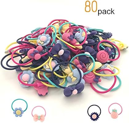 Sbyure 80 Pieces Baby Girls Elastic Hair Ties Toddlers Hair Tie