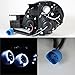 AKKON - For Dodge Neon Black Bezel Dual Halo LED Projector Headlights Driver/Passenger Replacement Lamps Pair