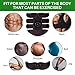 QUNSE ABS Stimulator EMS Muscle Trainer – USB Rechargeable, LCD Display, 6 Modes, 9 intensities Abdominal Toner Belts, with 12p Replacement Gel Pads and Waist Bag-Workout Home Gymsthumb 1