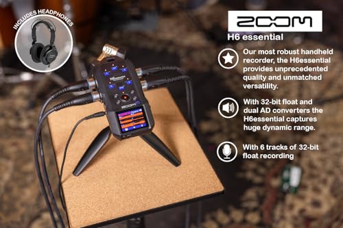 Zoom H6essential with 32-Bit Float, Accessibility, 6-Track Portable Recorder, Stereo Microphones, 4 photo 11