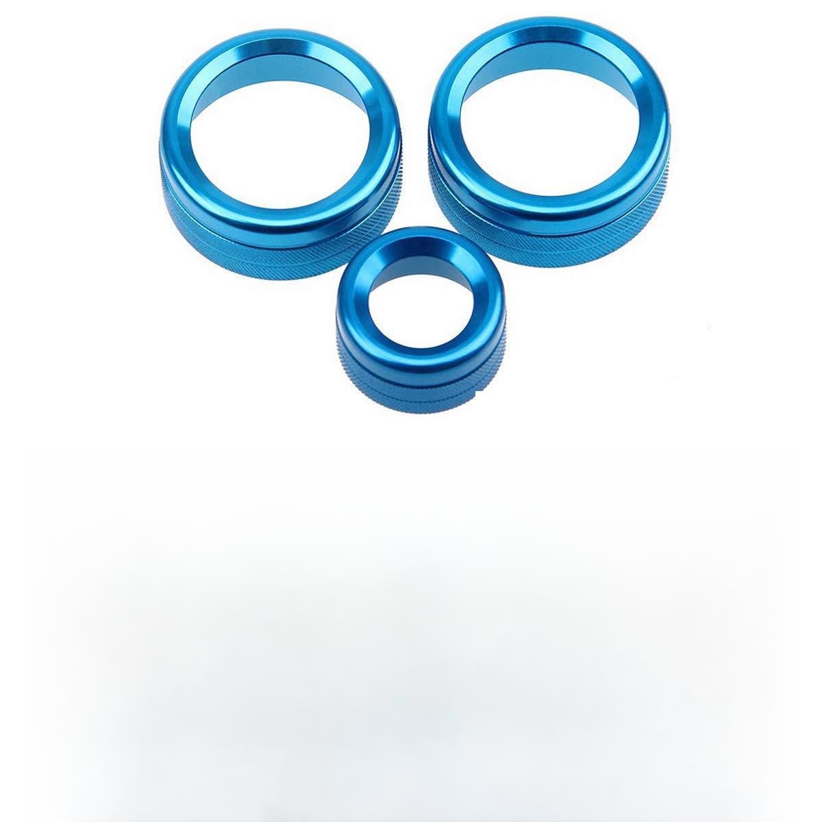 Red For B/MW 1/2/3 Series (F20 F22 F30 F31) 3 Color Aluminum Car Air Conditioning Switch Control Knobs Trim Ring Cover Decoration Car-styling