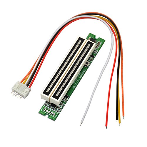 1PC 7v-12v Amplifier Board Mini Dual 12 Level indicator VU Meter Stereo Adjustable light Speed Board With AGC Mode Diy KITS(A)