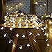 Tencoz Star String Lights, Battery Operated Star Fairy Lights, Twinkle Lights with 50 LED for Bedroom Curtain Wedding Birthday Holidays Rooms, Warm White
