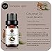 Rainbow Abby Coconut Essential Oil 100% Pure Aromatherapy Oils for Diffuser, Soaps, Candles, Massage, Lotions, Perfume - 10ml/0.33oz