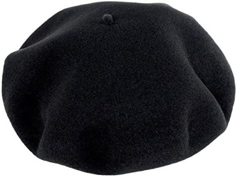 Hoquy Wool Basque Beret and Luxury Box - Black (56 cm) at Amazon