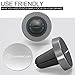 Magnetic Car Mount PAMKER Universal Colorful Air Vent Aluminum Alloy Car Phone Holder Cradle for iPhone 7/6S/6/6S Plus, Samsung Galaxy S7/S6/Note 5, HTC and GPS Devices-[Space Gray]