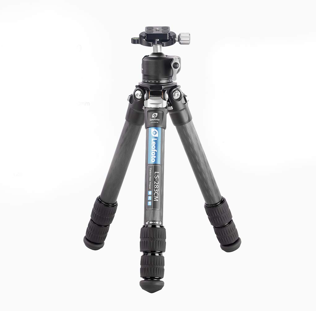 Leofoto - Ranger - Carbon Tripod including Ball Head - Lightweight - Legs adjustable in 3 Angles - Ideal for Macro Photography - LS-283CM+LH-30